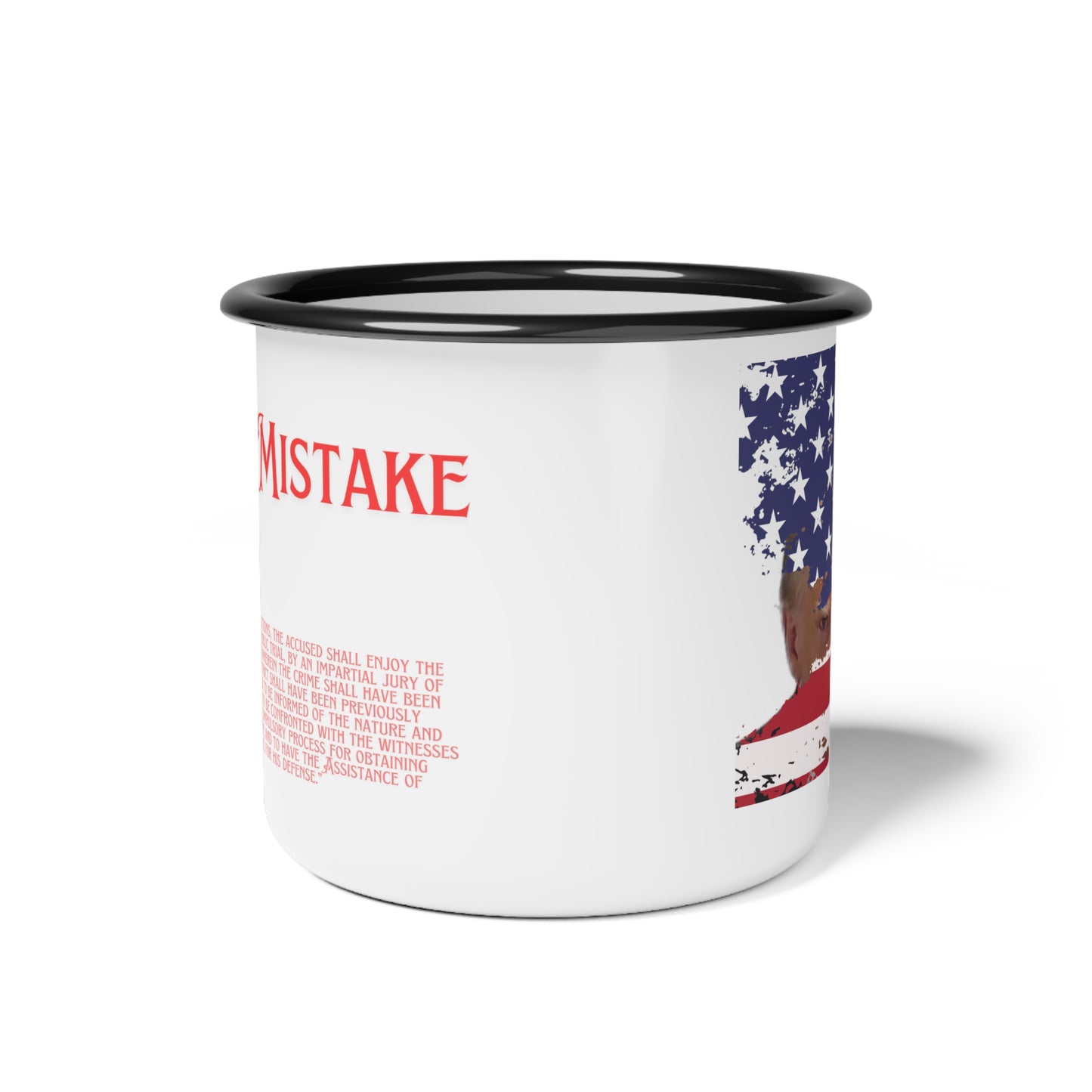 Trump "Last Mistake" Enamel Camp Cup