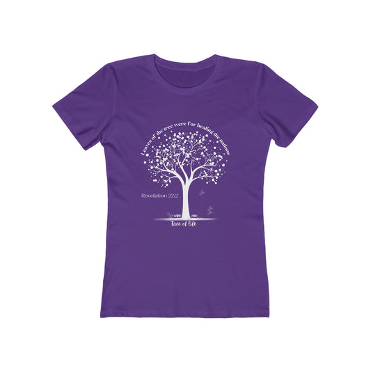 The leaves of the tree  Slim Fit Boyfriend Tee for Women