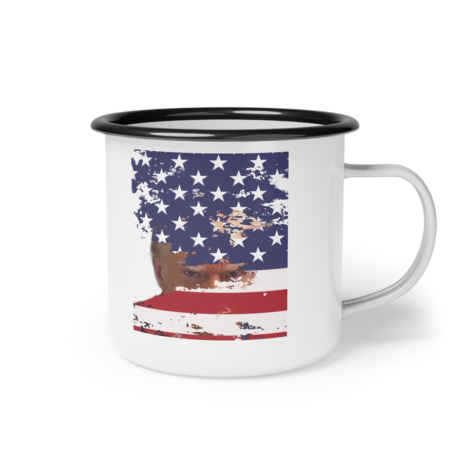 Trump "Last Mistake" Enamel Camp Cup