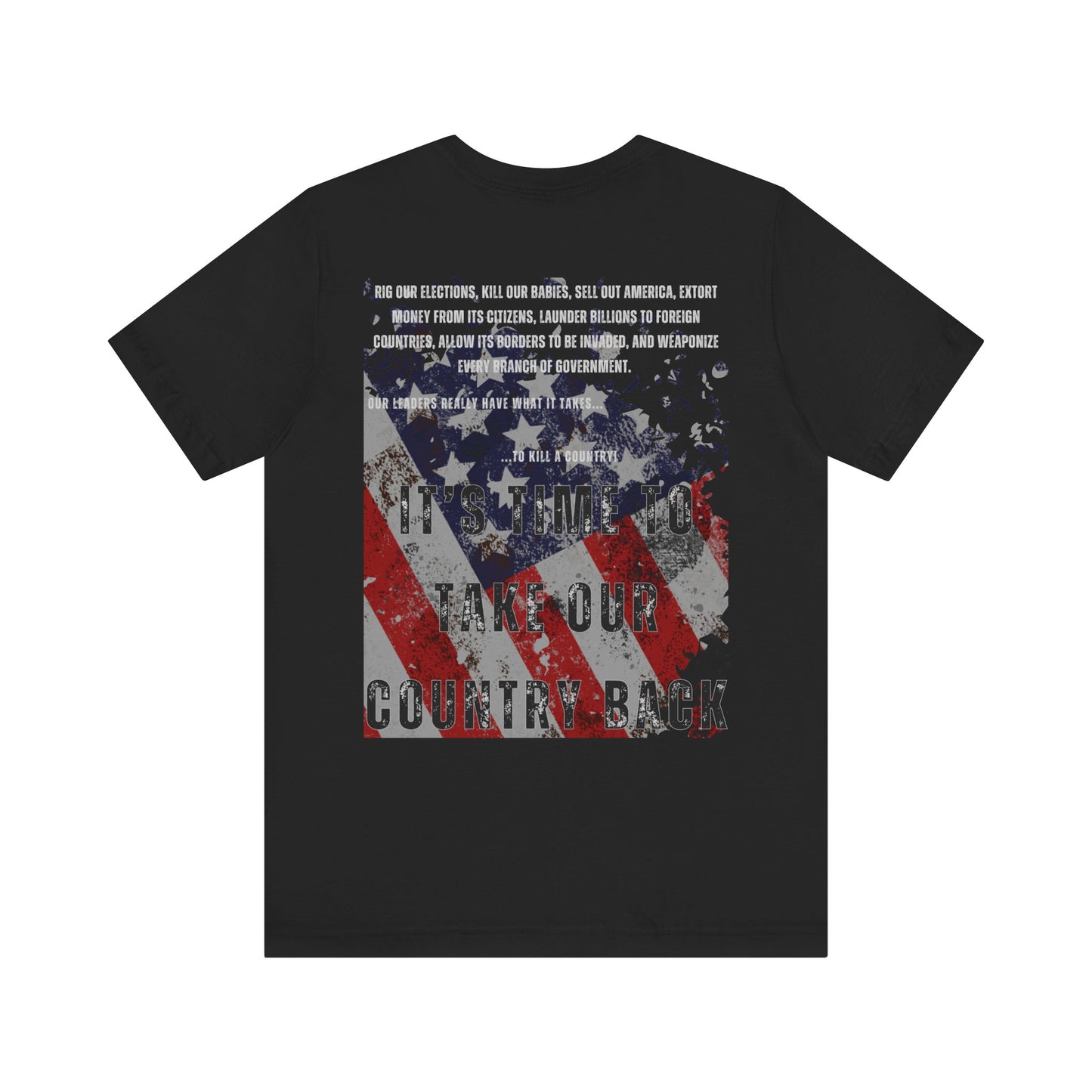 Men's Cotton Take our Country Back Jersey Short Sleeve Tee