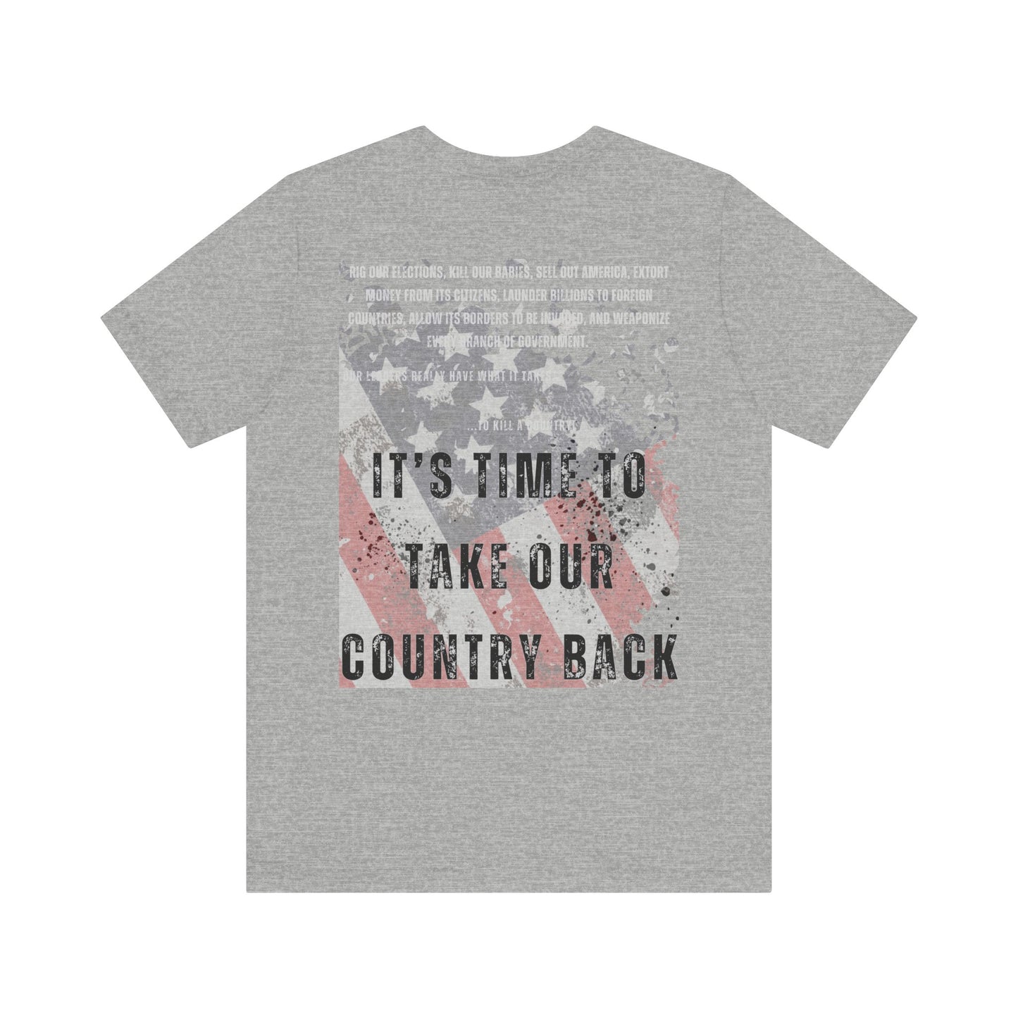 Women's Take our country back Jersey Short Sleeve Tee